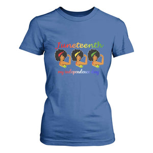 African American History T Shirt For Women Juneteenth Is My Independence Day Freedom Black Women TS01 Royal Blue Print Your Wear