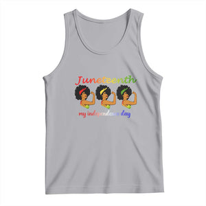 African American History Tank Top Juneteenth Is My Independence Day Freedom Black Women TS01 Athletic Heather Print Your Wear