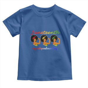 African American History Toddler T Shirt Juneteenth Is My Independence Day Freedom Black Women TS01 Royal Blue Print Your Wear