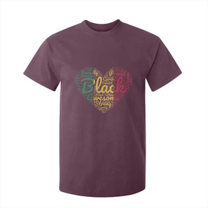 Black Awesome Strong Inspirational T Shirt For Kid African American Pride Juneteenth BHM TS01 Maroon Print Your Wear
