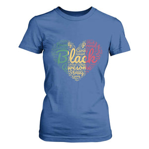 Black Awesome Strong Inspirational T Shirt For Women African American Pride Juneteenth BHM TS01 Royal Blue Print Your Wear