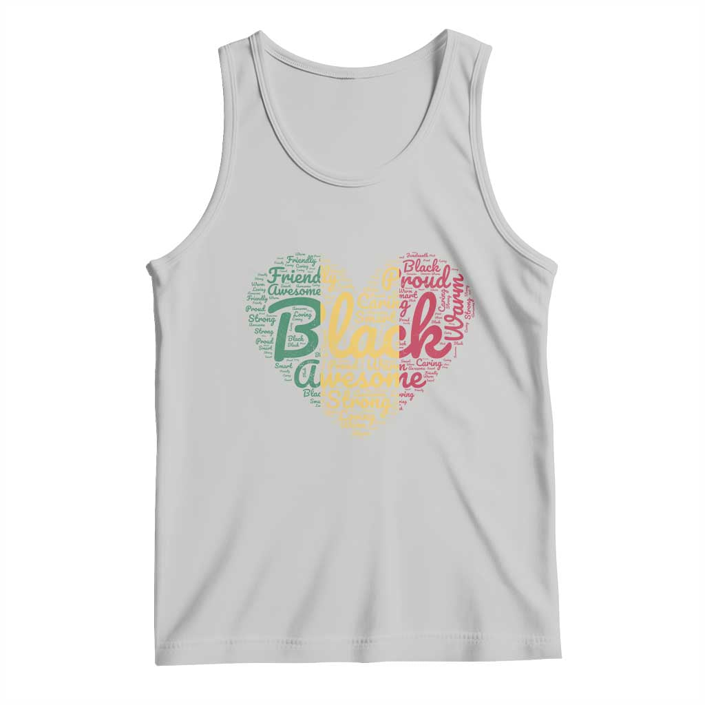 Black Awesome Strong Inspirational Tank Top African American Pride Juneteenth BHM TS01 Ash Print Your Wear