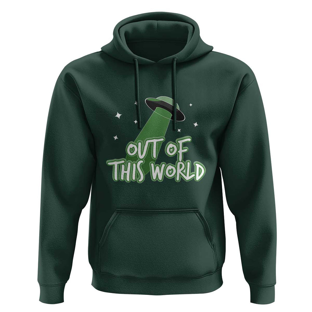 Out Of This World Hoodie TS01 Dark Forest Green Print Your Wear
