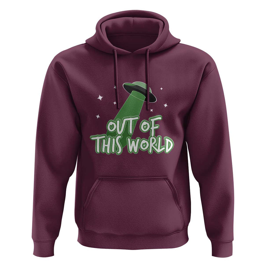 Out Of This World Hoodie TS01 Maroon Print Your Wear