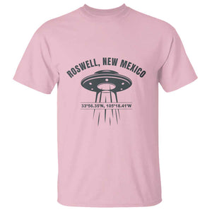 Roswell New Mexico UFO Alien UAP T Shirt TS01 Light Pink Print Your Wear