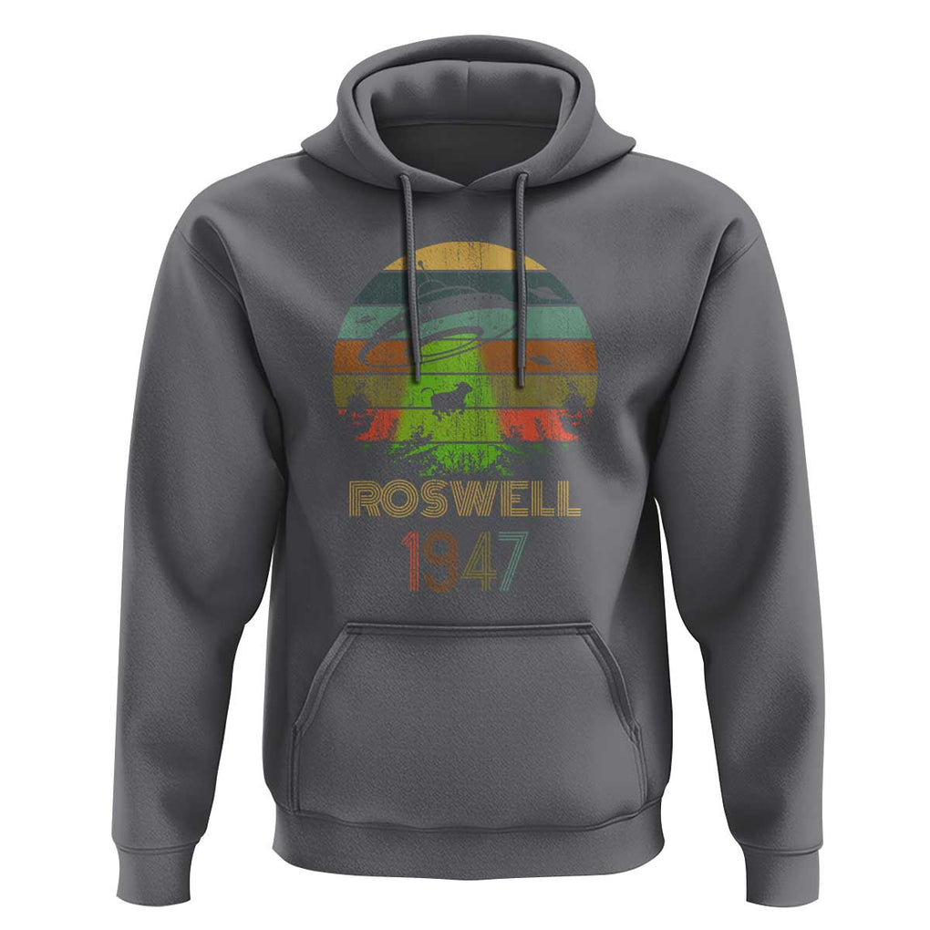 Alien UFO Custome Abduction Roswell 1947 Space Alien Lover Hoodie TS01 Charcoal Print Your Wear