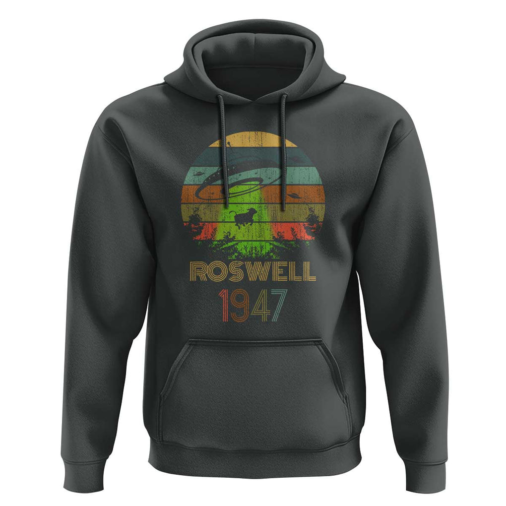Alien UFO Custome Abduction Roswell 1947 Space Alien Lover Hoodie TS01 Dark Heather Print Your Wear