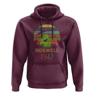 Alien UFO Custome Abduction Roswell 1947 Space Alien Lover Hoodie TS01 Maroon Print Your Wear
