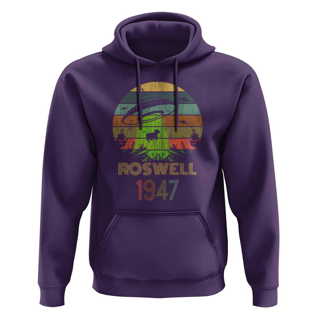 Alien UFO Custome Abduction Roswell 1947 Space Alien Lover Hoodie TS01 Purple Print Your Wear