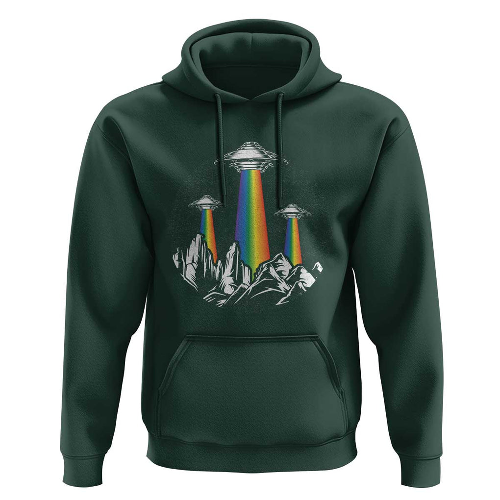 World UFO Day Hoodie TS01 Dark Forest Green Print Your Wear