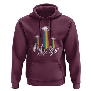 World UFO Day Hoodie TS01 Maroon Print Your Wear