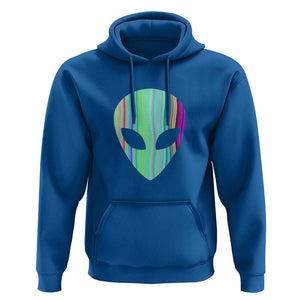 Alien Head Holographic Cute UFO Hoodie TS01 Royal Blue Print Your Wear