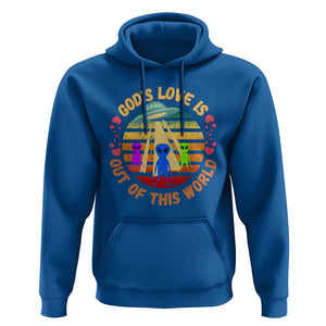 Vintage God's Love Is Out Of This World, World UFO Day Hoodie TS01 Royal Blue Print Your Wear