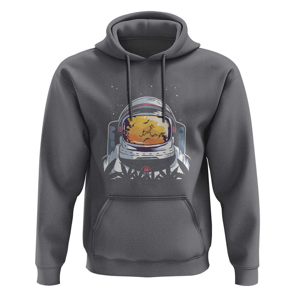 ASTRONAUT ALIEN UFO Hoodie Smoking Weed Cannabis Smokers TS01 Charcoal Print Your Wear