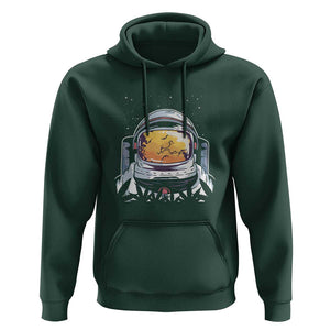 ASTRONAUT ALIEN UFO Hoodie Smoking Weed Cannabis Smokers TS01 Dark Forest Green Print Your Wear