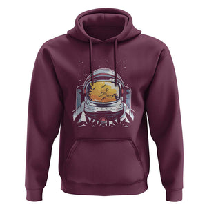 ASTRONAUT ALIEN UFO Hoodie Smoking Weed Cannabis Smokers TS01 Maroon Print Your Wear