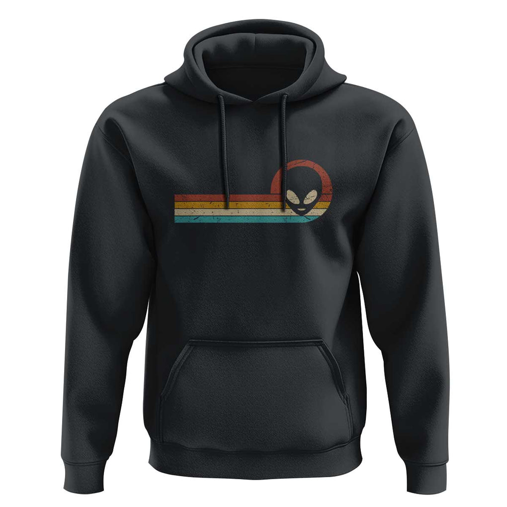 Funny UFO Lover Retro Style Vintage Alien Space Hoodie TS01 Black Print Your Wear