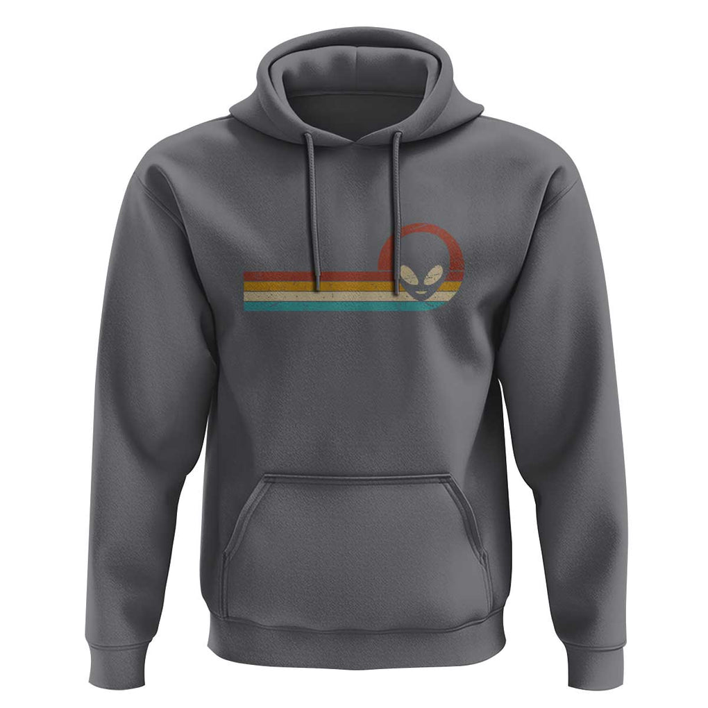 Funny UFO Lover Retro Style Vintage Alien Space Hoodie TS01 Charcoal Print Your Wear