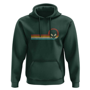 Funny UFO Lover Retro Style Vintage Alien Space Hoodie TS01 Dark Forest Green Print Your Wear