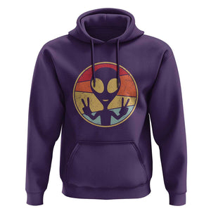 UFO Lover Funny Retro 80's Style Vintage Alien Space Gift Hoodie TS01 Purple Print Your Wear