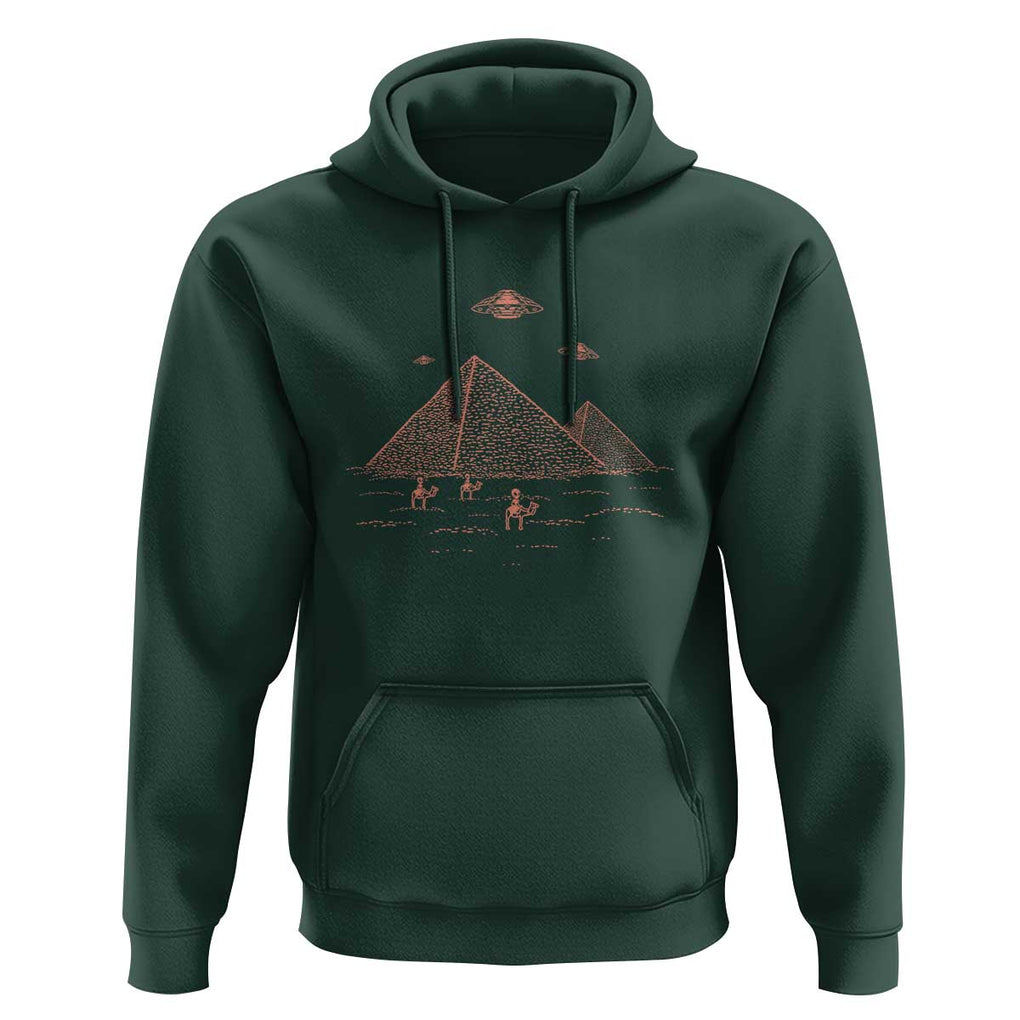 Alien Believer Saucer Cryptid Lover Extraterrestrial Beings Hoodie TS01 Dark Forest Green Print Your Wear