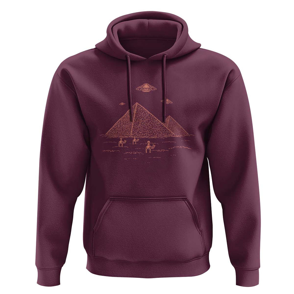 Alien Believer Saucer Cryptid Lover Extraterrestrial Beings Hoodie TS01 Maroon Print Your Wear