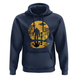 Alien Bigfoot Moon Sasquatch UFO Extraterrestrial Hoodie TS01 Navy Print Your Wear
