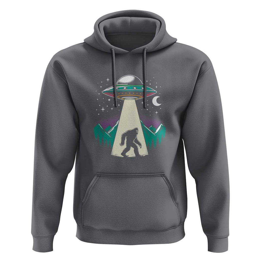 UFO Bigfoot Alien Abduction Hoodie TS01 Charcoal Print Your Wear