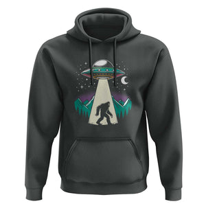 UFO Bigfoot Alien Abduction Hoodie TS01 Dark Heather Print Your Wear