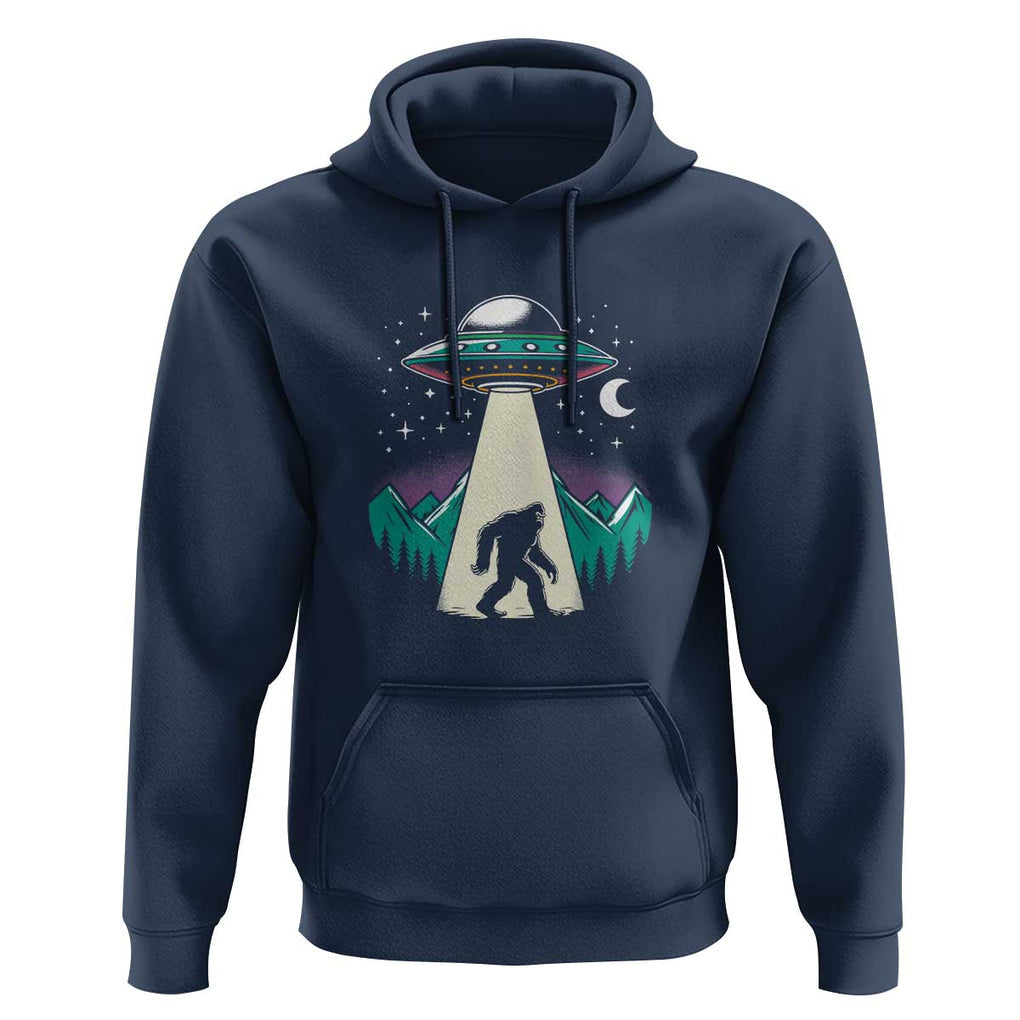 UFO Bigfoot Alien Abduction Hoodie TS01 Navy Print Your Wear