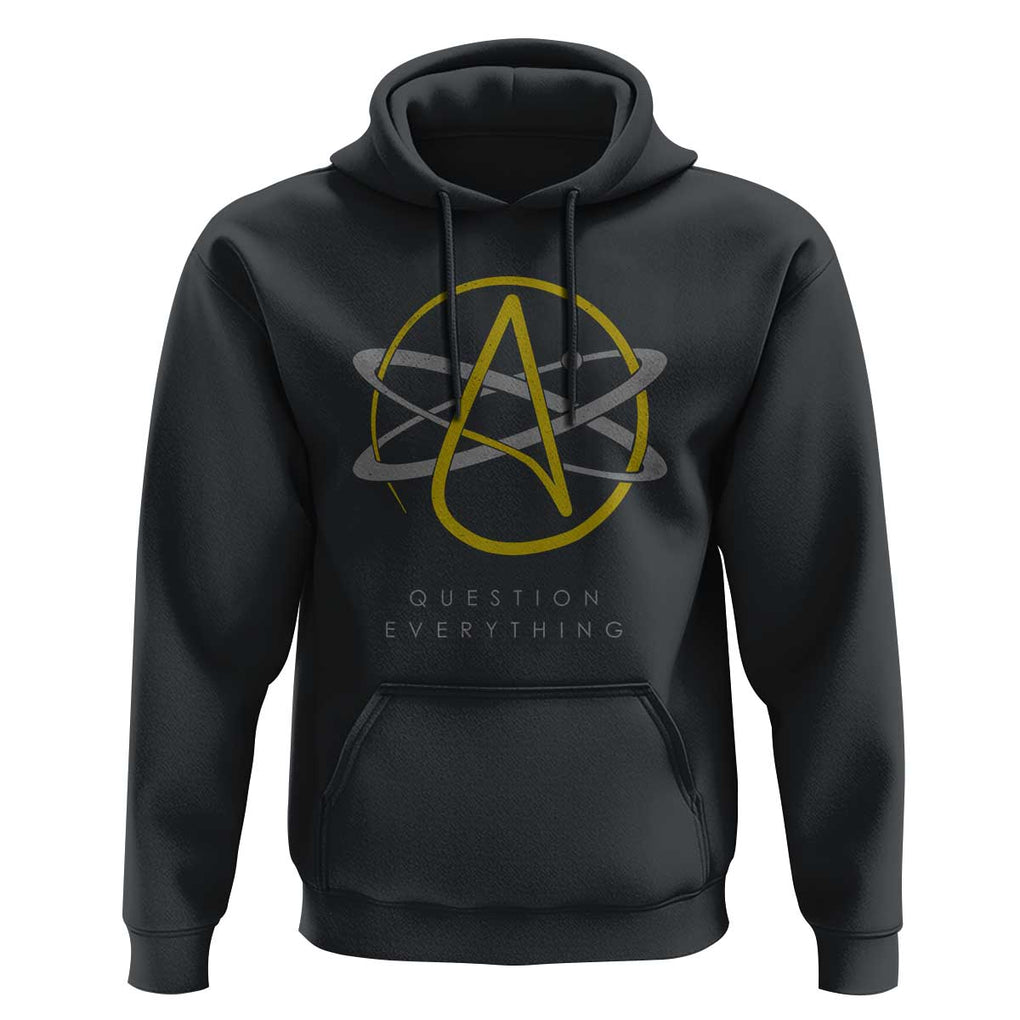 Atheist Logo Atheism Hoodie Science Question Everything TS01 Black Print Your Wear