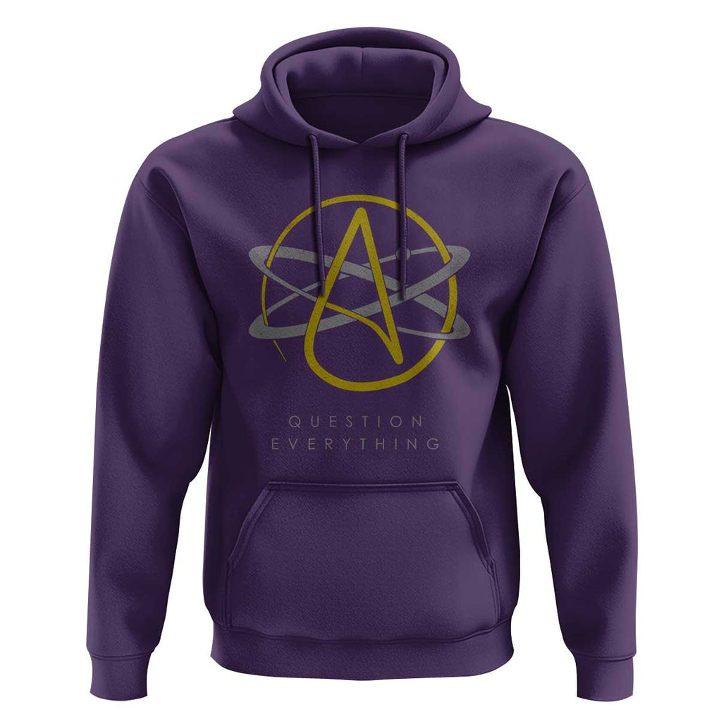 Atheist Logo Atheism Hoodie Science Question Everything TS01 Purple Print Your Wear