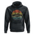 UFO Gifts Retro Sunset Funny Alien UFO Hunter Silhouette Hoodie TS01 Black Print Your Wear