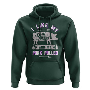 Funny BBQ Grilling Quote Pig Pulled Pork Hoodie TS01 Dark Forest Green Print Your Wear