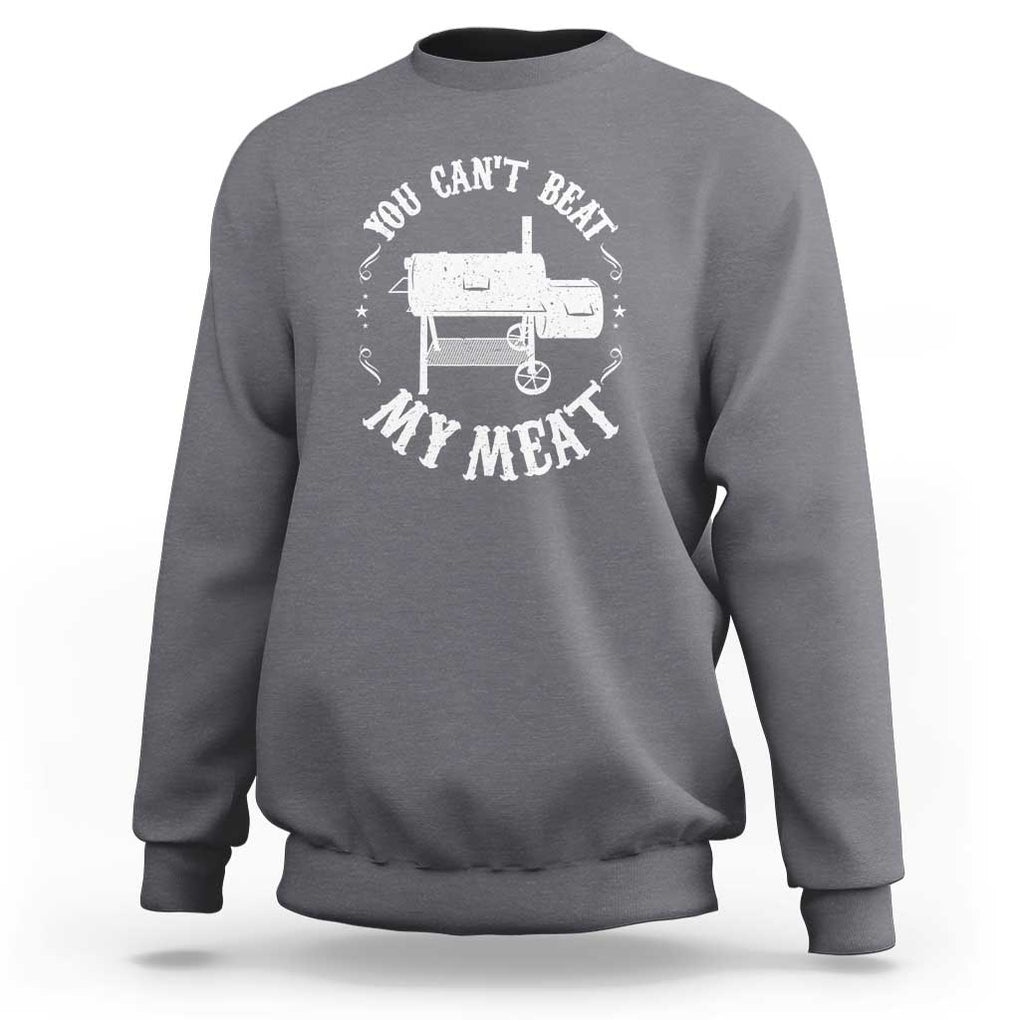 Funny BBQ Pit Reverse Flow Smoker Accessory Dad Grill Sweatshirt TS01 Charcoal Print Your Wear