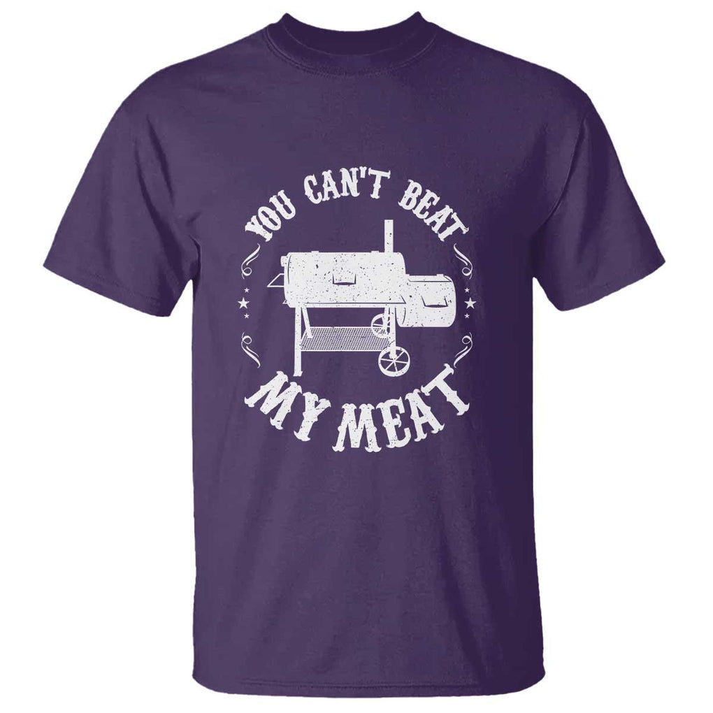Funny BBQ Pit Reverse Flow Smoker Accessory Dad Grill T Shirt TS01 Purple Print Your Wear
