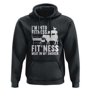Funny BBQ Meat Smoking Art Barbeque Griller Hoodie TS01 Black Print Your Wear