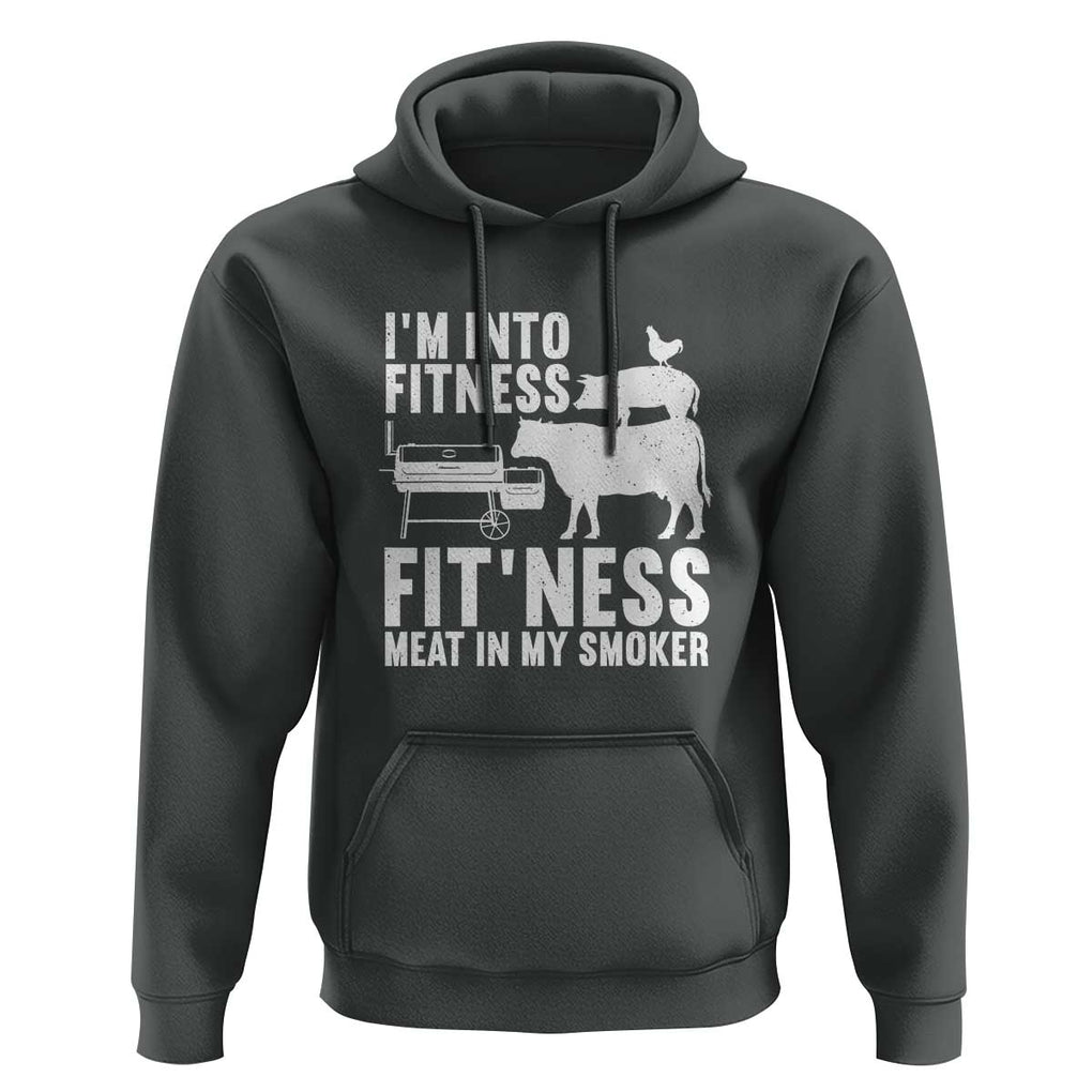 Funny BBQ Meat Smoking Art Barbeque Griller Hoodie TS01 Dark Heather Print Your Wear