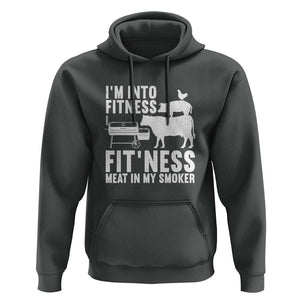 Funny BBQ Meat Smoking Art Barbeque Griller Hoodie TS01 Dark Heather Print Your Wear