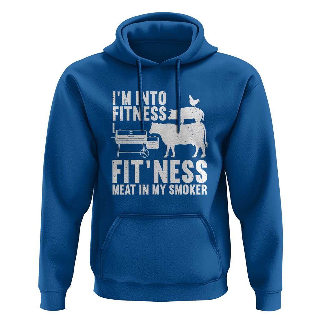Funny BBQ Meat Smoking Art Barbeque Griller Hoodie TS01 Royal Blue Print Your Wear