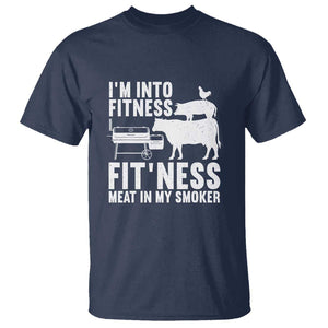 Funny BBQ Meat Smoking Art Barbeque Griller T Shirt TS01 Navy Print Your Wear