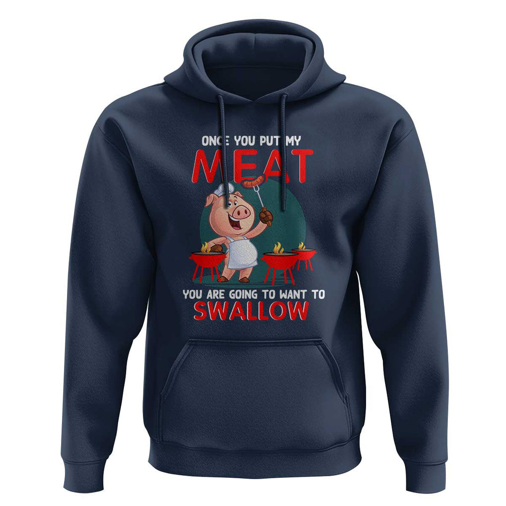Funny BBQ Hoodie TS01 Navy Print Your Wear