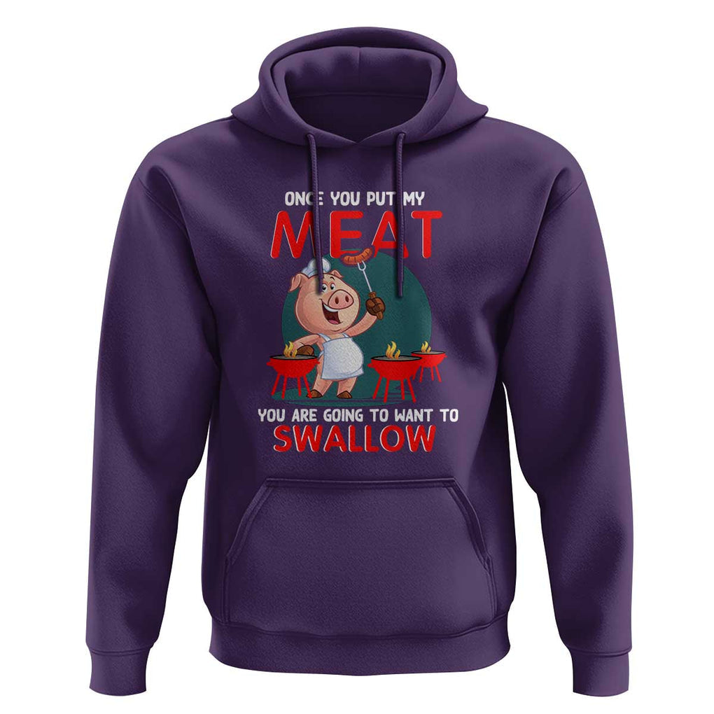 Funny BBQ Hoodie TS01 Purple Print Your Wear
