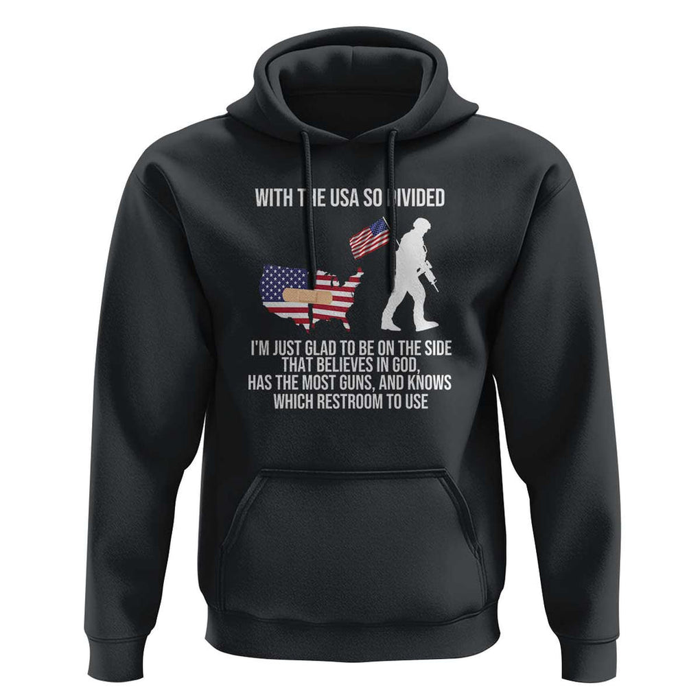 Patriotic USA Flag Hoodie Believe in God American Pride TS01 Black Print Your Wear