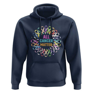 All Cancer Matters Hoodie for Health Advocacy - Support Awareness TS01 Navy Print Your Wear