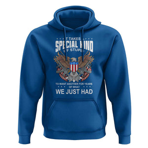 Patriotic Eagle Design Hoodie It Takes a Special Kind of Stupid TS01 Royal Blue Print Your Wear