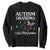 Autism Grandma Sweatshirt I Love My Grandson Butterfly Grandmother Love Support Accept TS01 Black Printyourwear