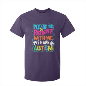Please Be Patient With Me I Have Autism T Shirt For Kid TS01 Purple Printyourwear