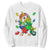Unicorn Autism Sweatshirt His Fight is My Fight with Flossing Unicorn Puzzle Piece TS01 White Printyourwear