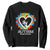 Autism Support Sweatshirt Jigsaw Puzzle Hand In Hand TS01 Black Printyourwear